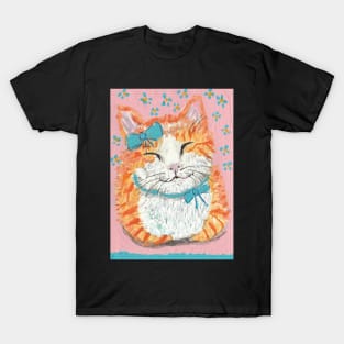 cute  cat acrylic painting T-Shirt